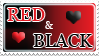 red and black